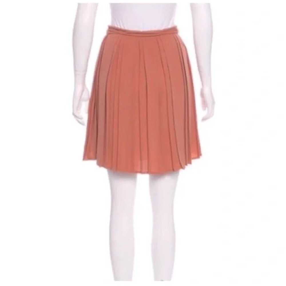 🆕 $295 DIANE VON FURSTENBERG Orange Salmon Missy Wrap Skirt NWOT